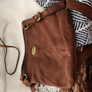 Fossil leather crossbody